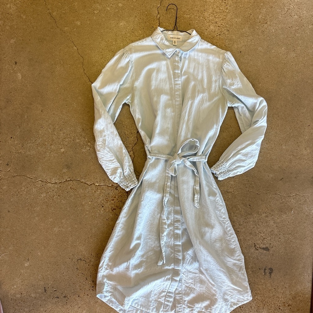 anthropologie BEAUTIFUL light blue dress.